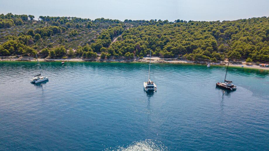 Different models of Lagoon catamarans for Honeymoon Cruise Croatia